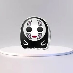 Spirited away no face silver charm
